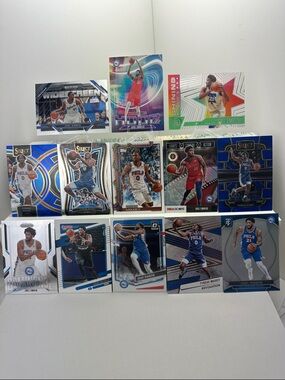 76ers Embiid and Maxey lot of 13